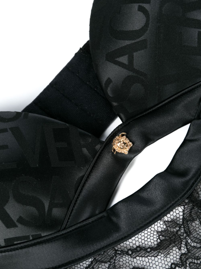 Shop Versace Medusa-head Detail Bodysuit In Black