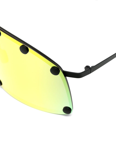 Shop Rick Owens Synthetic Fibers Sunglasses In Multicolor