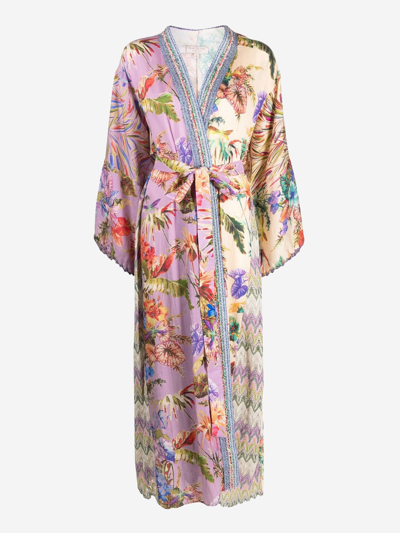 Shop Anjuna Silk Dress In Multicolor