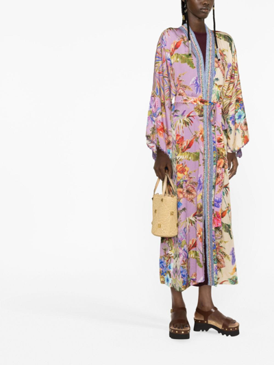 Shop Anjuna Silk Dress In Multicolor