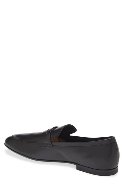 Tod's Apron Toe Loafer In Nero