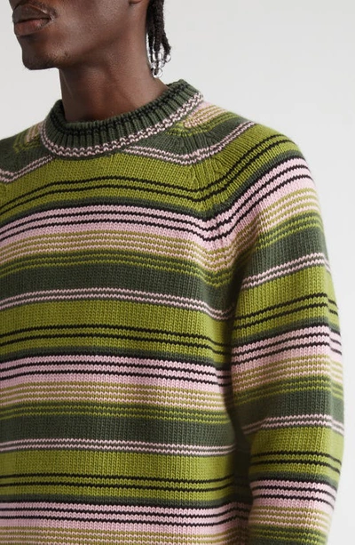 Shop Kenzo Rue Vivienne Boke Flower Wool Sweater In 56- Green