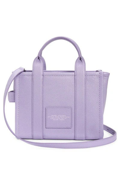 Marc Jacobs The Leather Small Tote Bag In Lavender