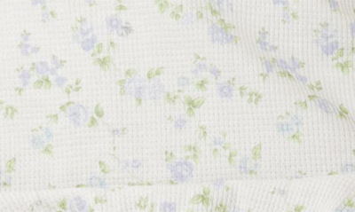 Edikted Women's Daydream Printed Waffle Mini Skort In White
