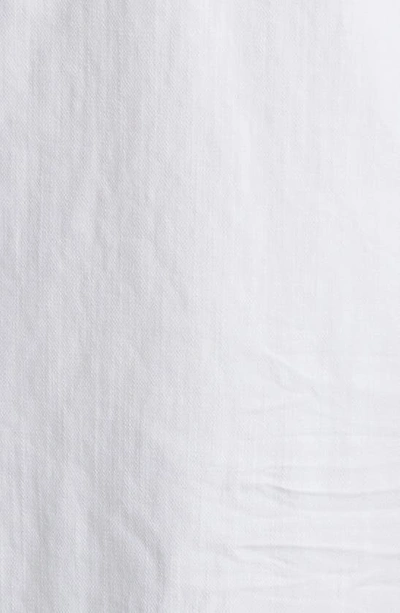 Shop Frank & Eileen Rory Maxi Shirtdress In White Tattered Denim