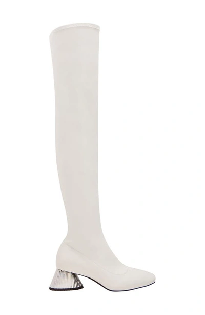 Shop Katy Perry The Clarra Over The Knee Boot In Optic White