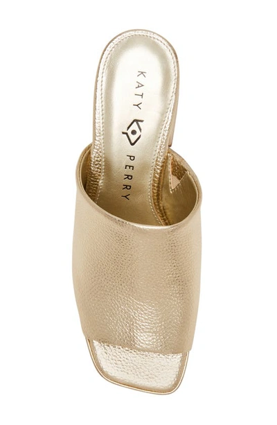 Shop Katy Perry The Surrprise Platform Slide Sandal In Champagne