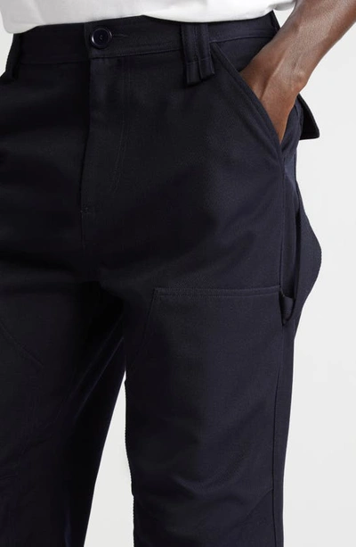 Shop Simone Rocha Workwear Twill Trousers In Navy