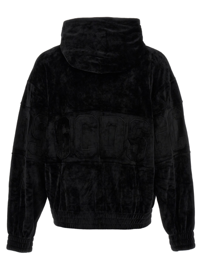 Shop Gcds Logo Hoodie Sweatshirt Black