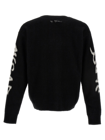 Shop Gcds Logo Sweater Sweater, Cardigans White/black