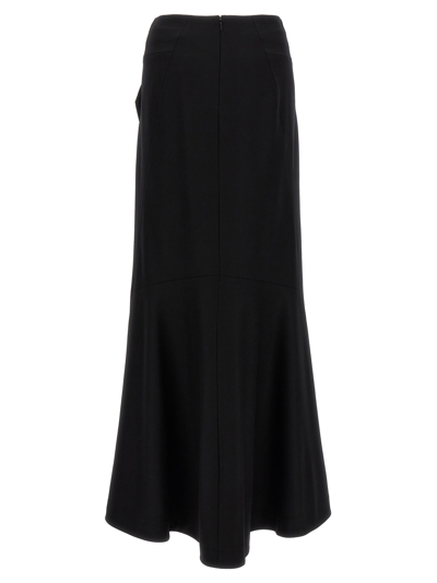 Shop Alberta Ferretti Long Skirt Skirts Black