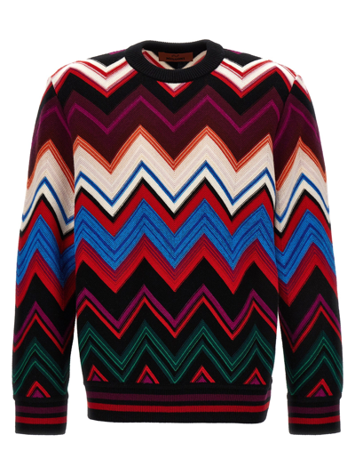 Shop Missoni Zig Zag Sweater, Cardigans Multicolor