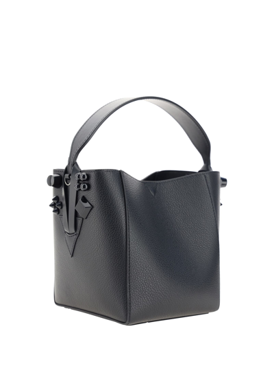 Shop Christian Louboutin Cabachic Mini Bucket Bag In Black/black/black