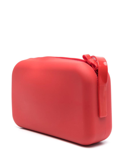 Melissa X Undercover Razor Bow Messenger Bag In Rot