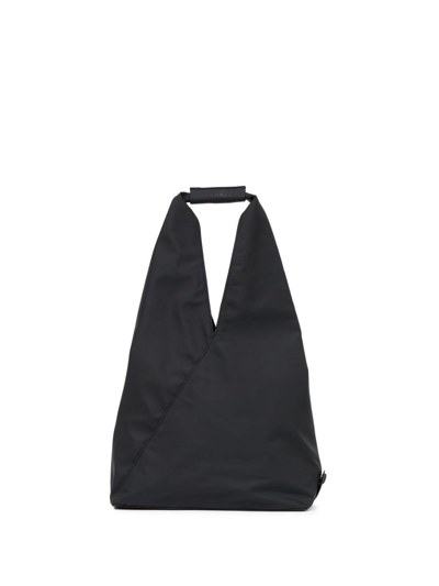 Shop Mm6 Maison Margiela Japanese Foldable Tote Bag In Black