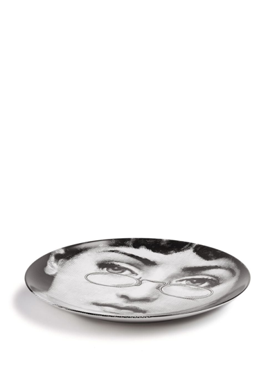 Fornasetti Wall Plate Tema E Variazioni N.155 In Weiss