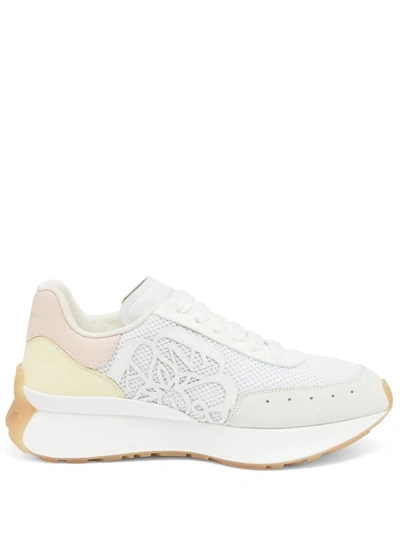 Shop Alexander Mcqueen Sneakers In W/o.wh/an/bl/pe/si/a