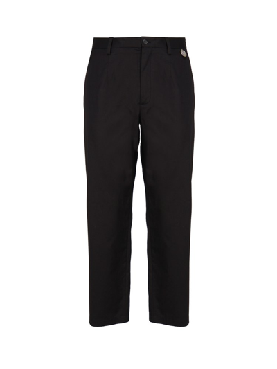 Shop Dolce & Gabbana Coin Detailed Gabardine Pants In Black