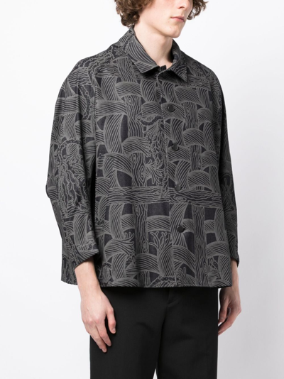 Christopher Nemeth Rope-Print Denim Jacket