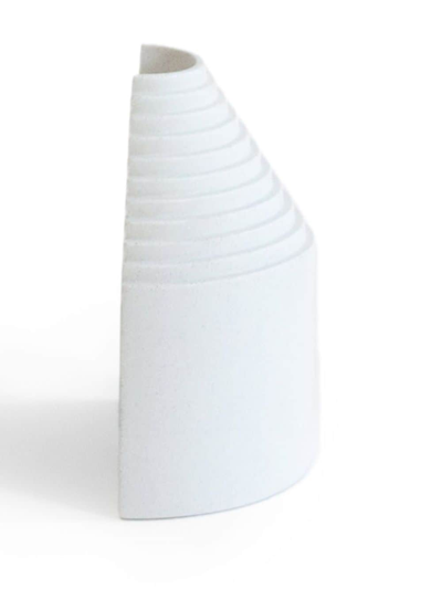 Origin Made Small Ark Porcelain Vase (14cm) In White