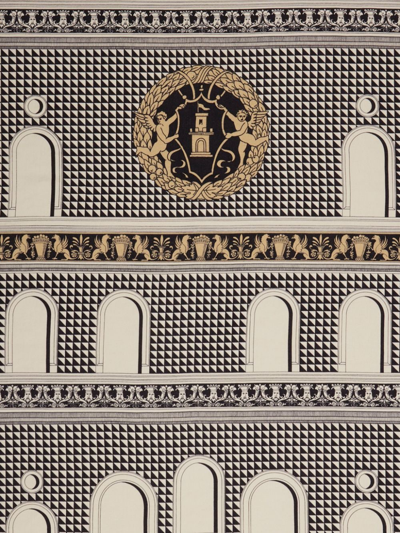 Fornasetti Plaid Facciata Quattrocentesca Throw In Multicolour