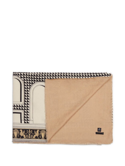 Fornasetti Plaid Facciata Quattrocentesca Throw In Multicolour