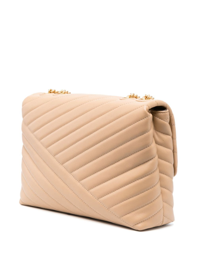 Shop Tory Burch Kira Chevron-quilting Shoulder Bag In Neutrals