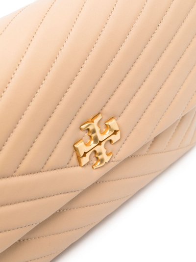 Shop Tory Burch Kira Chevron-quilting Shoulder Bag In Neutrals