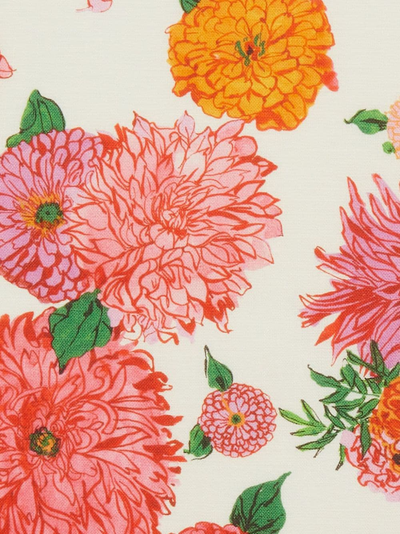 La Doublej X Passalacqua Bright Blooms Napkin (set Of Two) In White