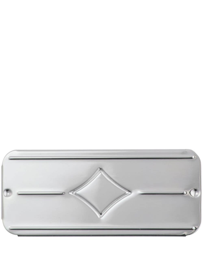 Shop Christofle Bonbonnière Ace Of Diamonds Silver-plated Box