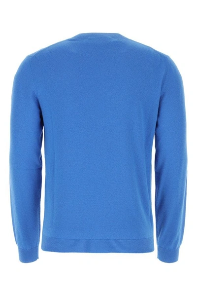Shop Gucci Man Turquoise Cashmere Sweater In Blue