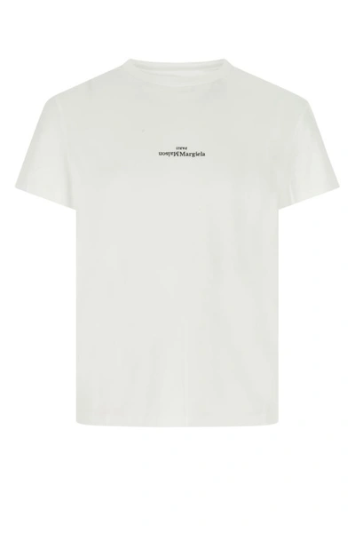 Shop Maison Margiela Man White Cotton T-shirt