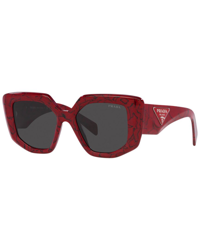 Shop Prada Women's Pr14zs 50mm Sunglasses In Brown
