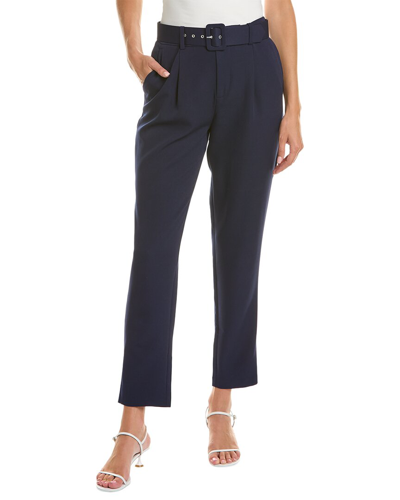 Shop Alexia Admor Zayna Belted Cigarette Pant In Navy
