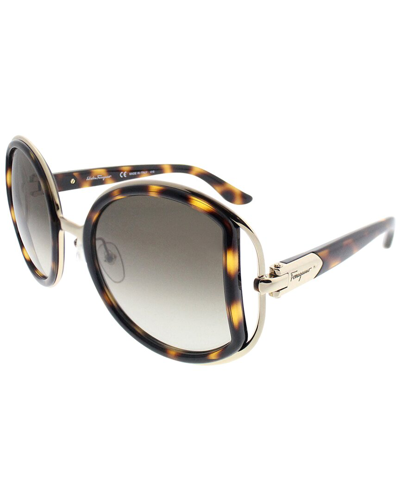 Shop Ferragamo Women's Sf719s 52mm Sunglasses In Brown