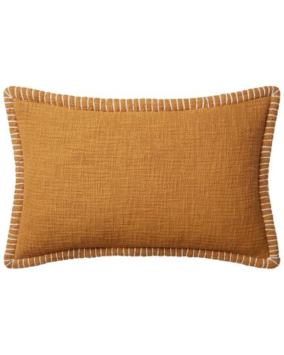 Shop Loloi 13in X 21in Decorative Pillow In Gold