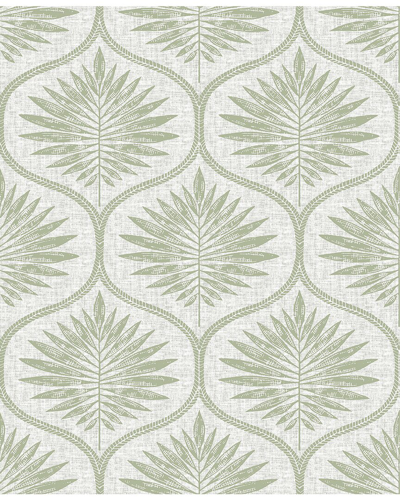 Shop Nuwallpaper Green Primitive Leaves Peel & Stick Wallpaper