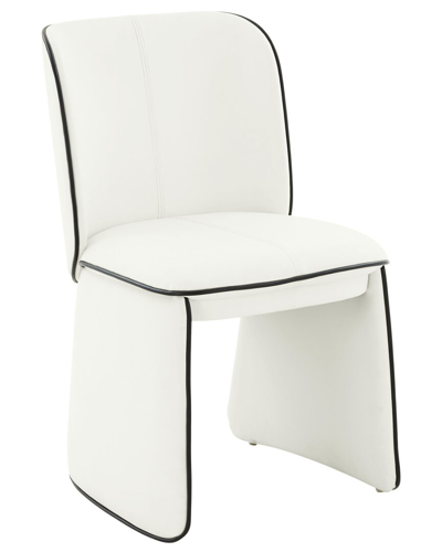 Shop Tov Furniture Kinsley Vegan Leather Dining Chair In Cream