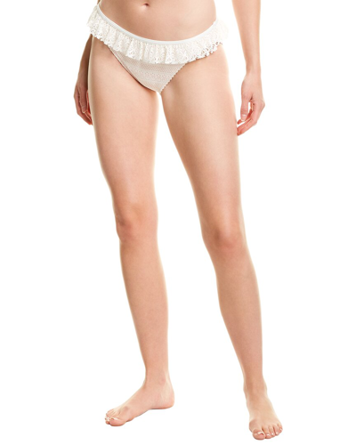 Shop Kate Spade New York Lace Classic Bikini Bottom In White