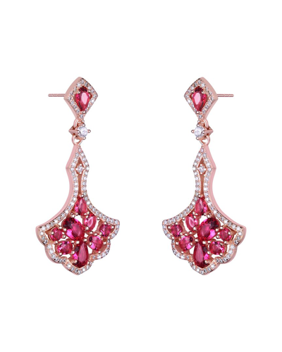 Genevive 14k Rose Gold Vermeil Earrings