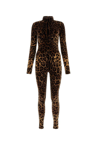 Shop Dolce & Gabbana X Kim Leopard In Brown