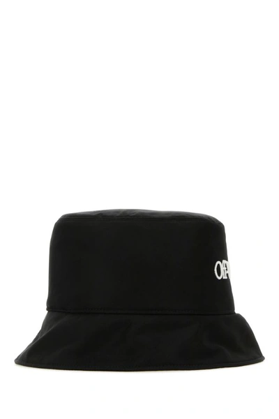 Shop Off-white Off White Woman Black Polyester Bucket Hat