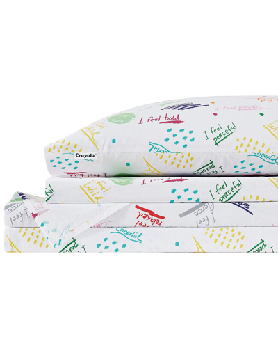 Shop Crayola I Feel... Cotton Percale Sheet Set In Multi