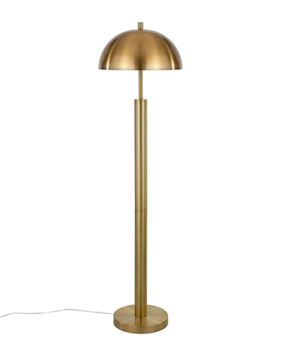 Shop Abraham + Ivy York Brass Finish Floor Lamp In Gold