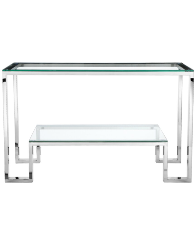 Shop Shatana Home Laurence Console In Silver