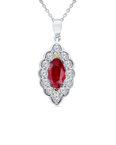 Shop Kallati 14k 1.20 Ct. Tw. Diamond & Ruby Pendant Necklace