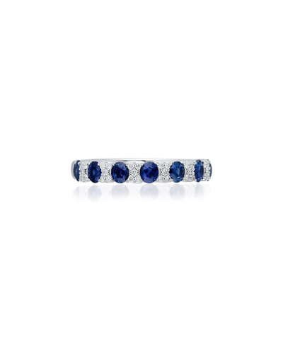 Shop Kallati 14k 0.90 Ct. Tw. Diamond & Blue Sapphire Ring