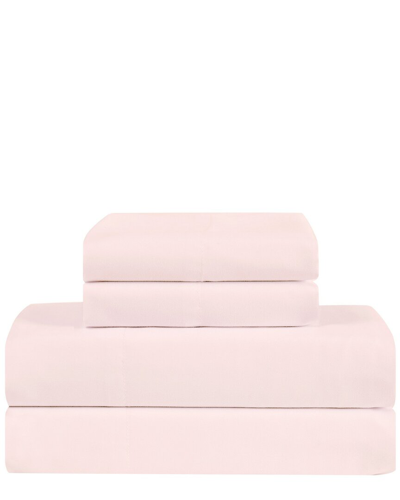 Shop Truly Calm Antimicrobial 200tc Sheet Set In Pink