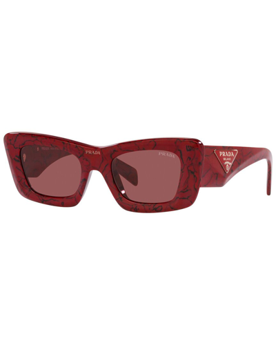 Shop Prada Women's 13zs 50mm Sunglasses In Brown