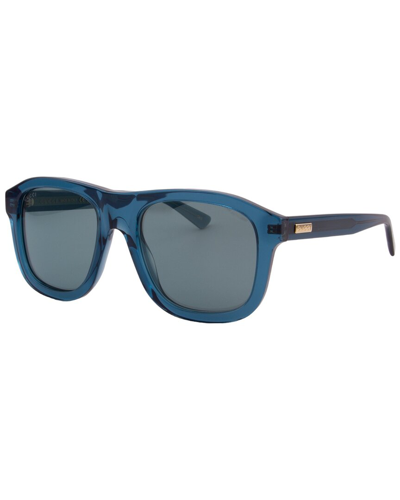 Shop Gucci Men's Gg1316s 54mm Sunglasses In Blue